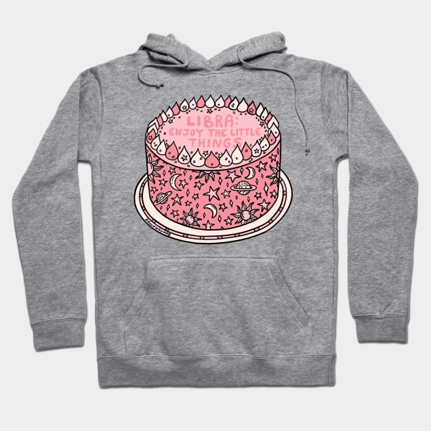 Libra Cake Hoodie by Doodle by Meg